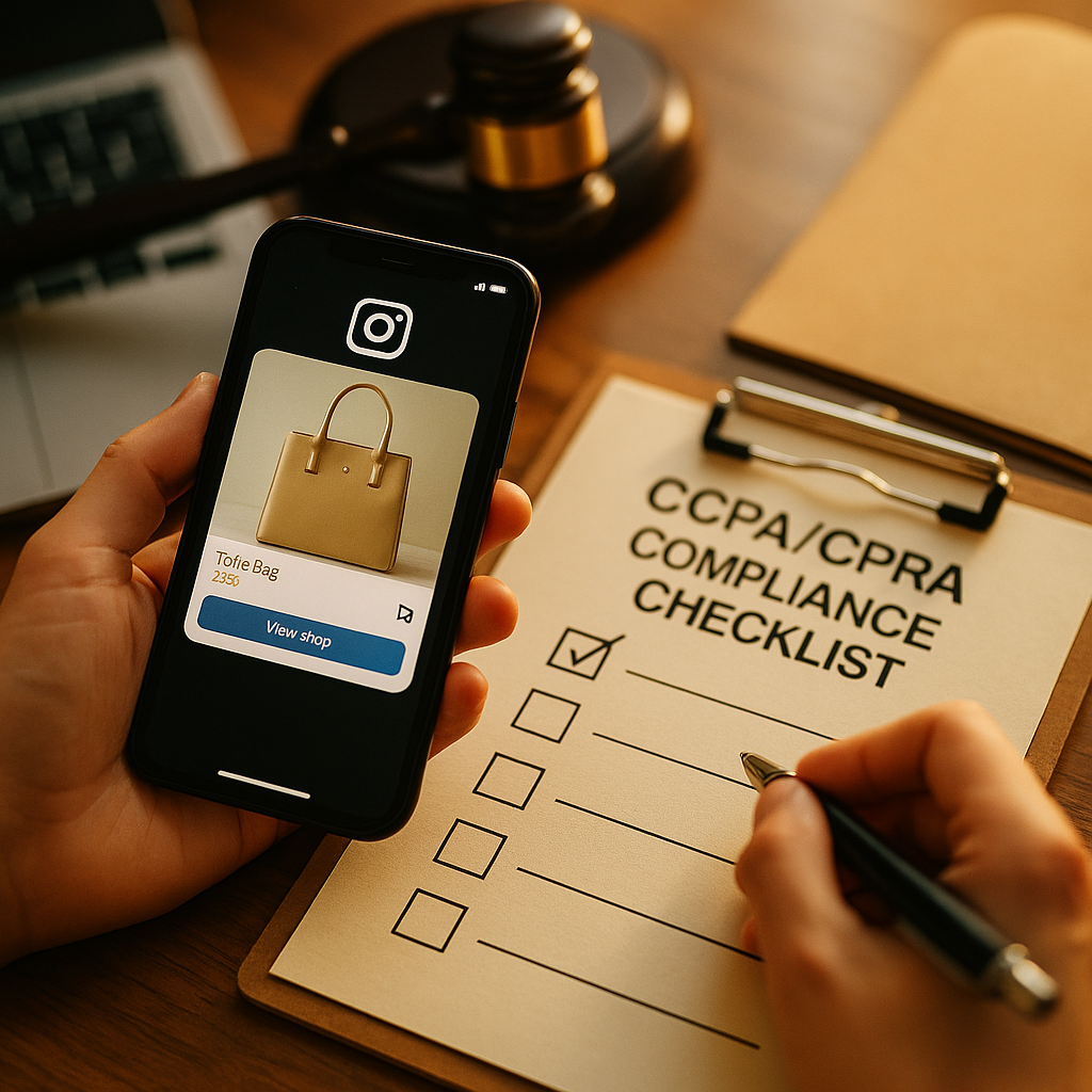 CCPA/CPRA Compliance Checklist for Instagram Shopping Brands