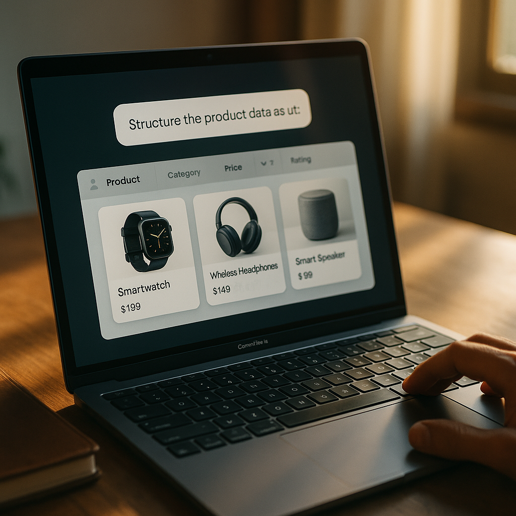 Generative UI in AI Overviews: How to Structure Product Data