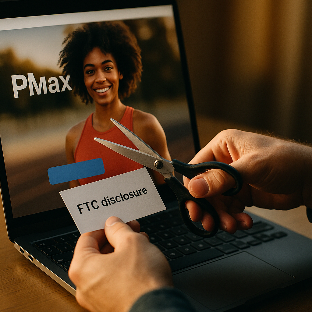 Performance Max Auto-Crop Can Silently Erase FTC Disclosures