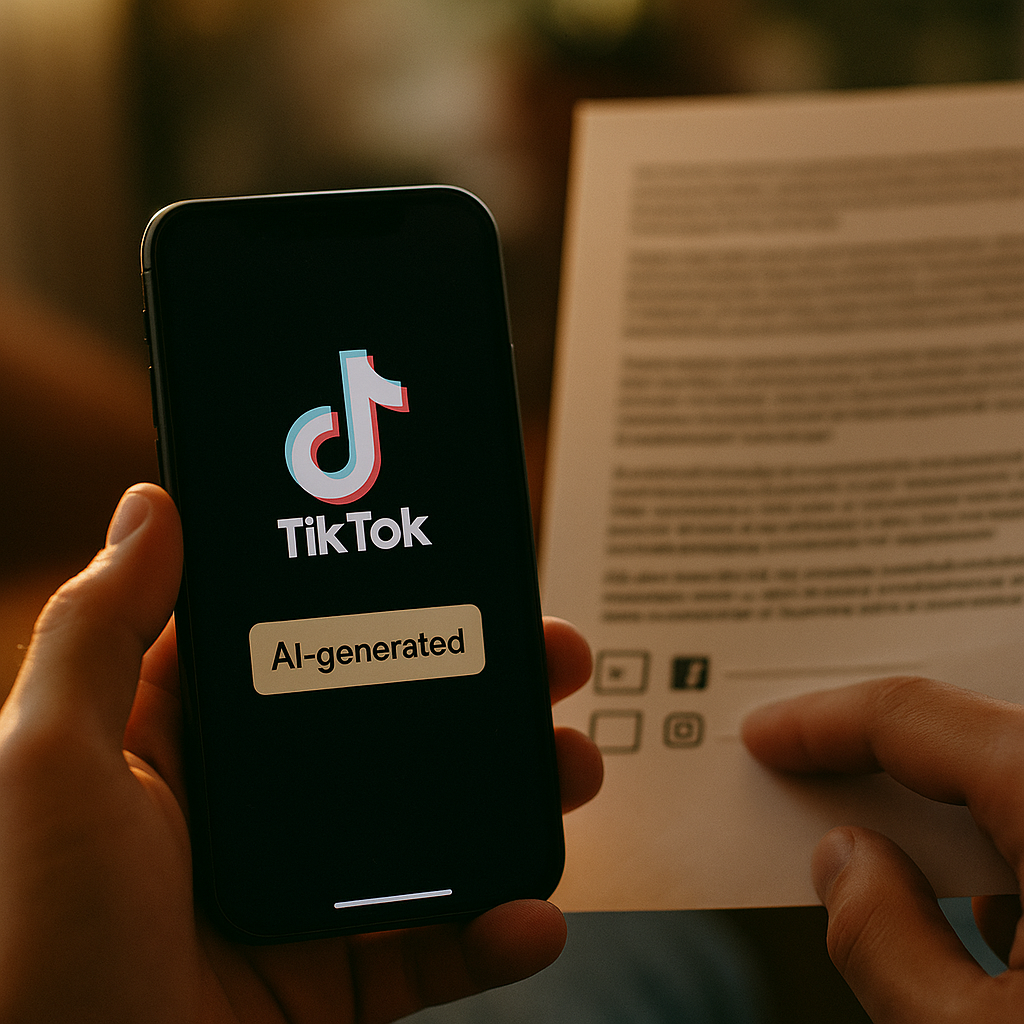 TikTok AI Labels vs FTC Material Connection Compliance