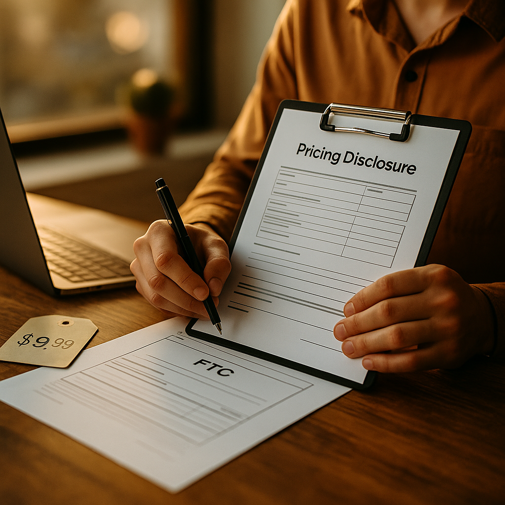 Personalized Pricing Disclosure Template for FTC Compliance
