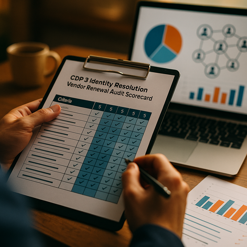 CDP and Identity Resolution Vendor Renewal Audit Scorecard