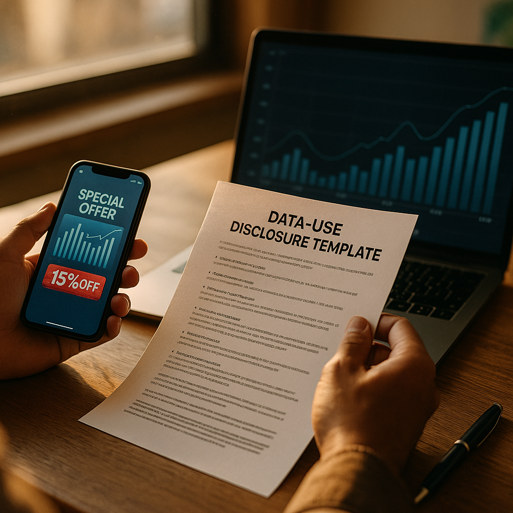 Data-Use Disclosure Template for Algorithm-Driven Offers
