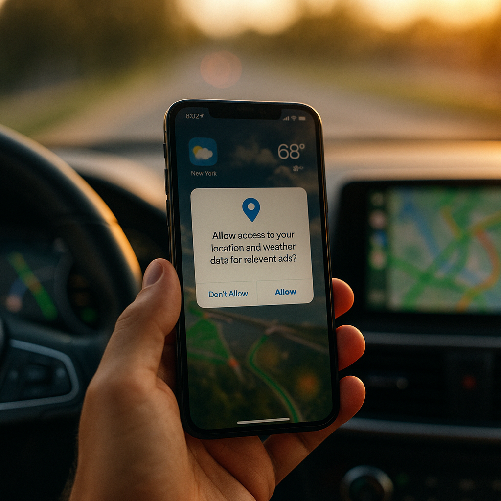 Consent Language for AI Weather and Location Ad Targeting