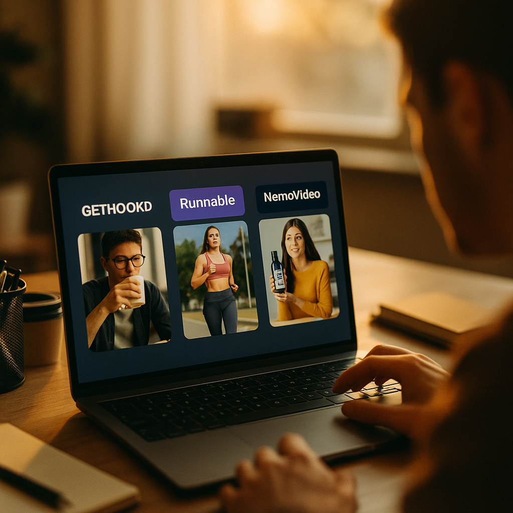 GetHookd vs Runable vs NemoVideo, AI Ad Generator Compared