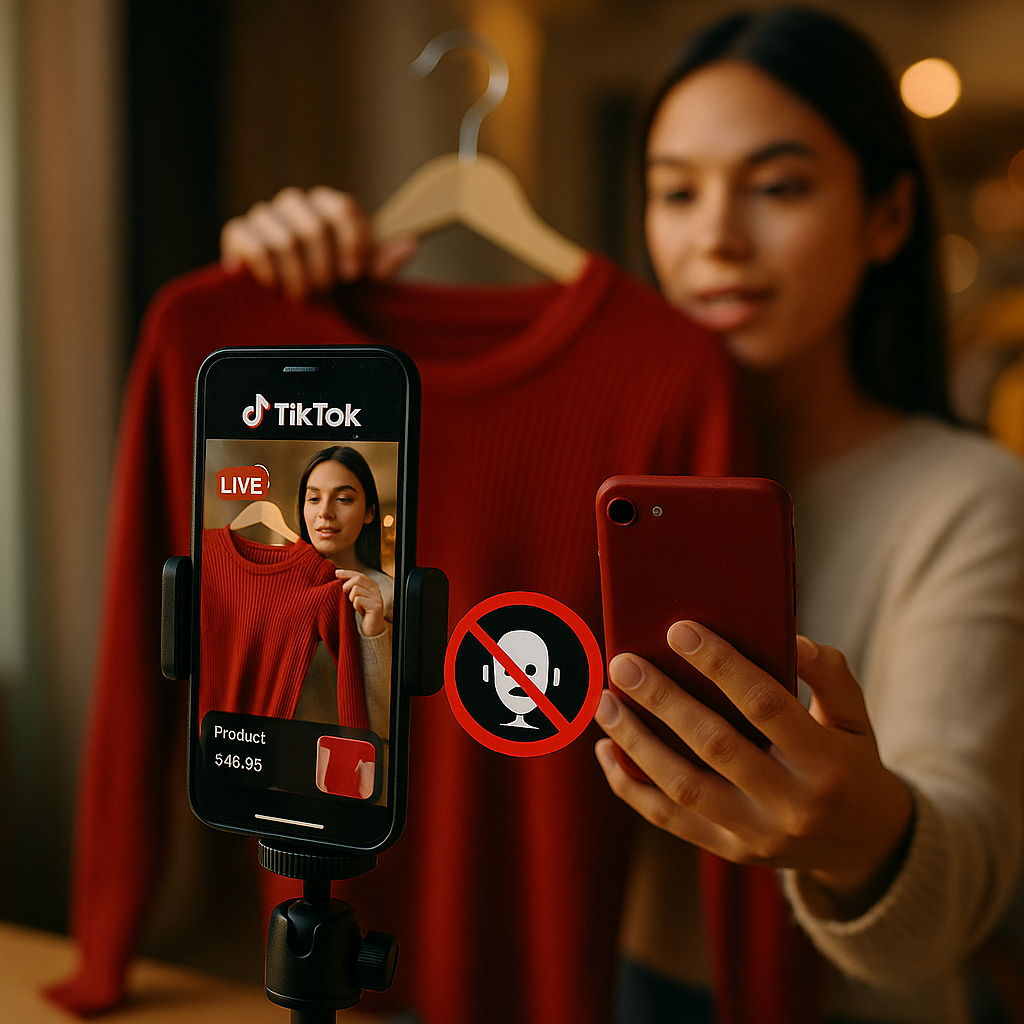 TikTok Bans AI Voices on Shop Lives, Not Everywhere Else