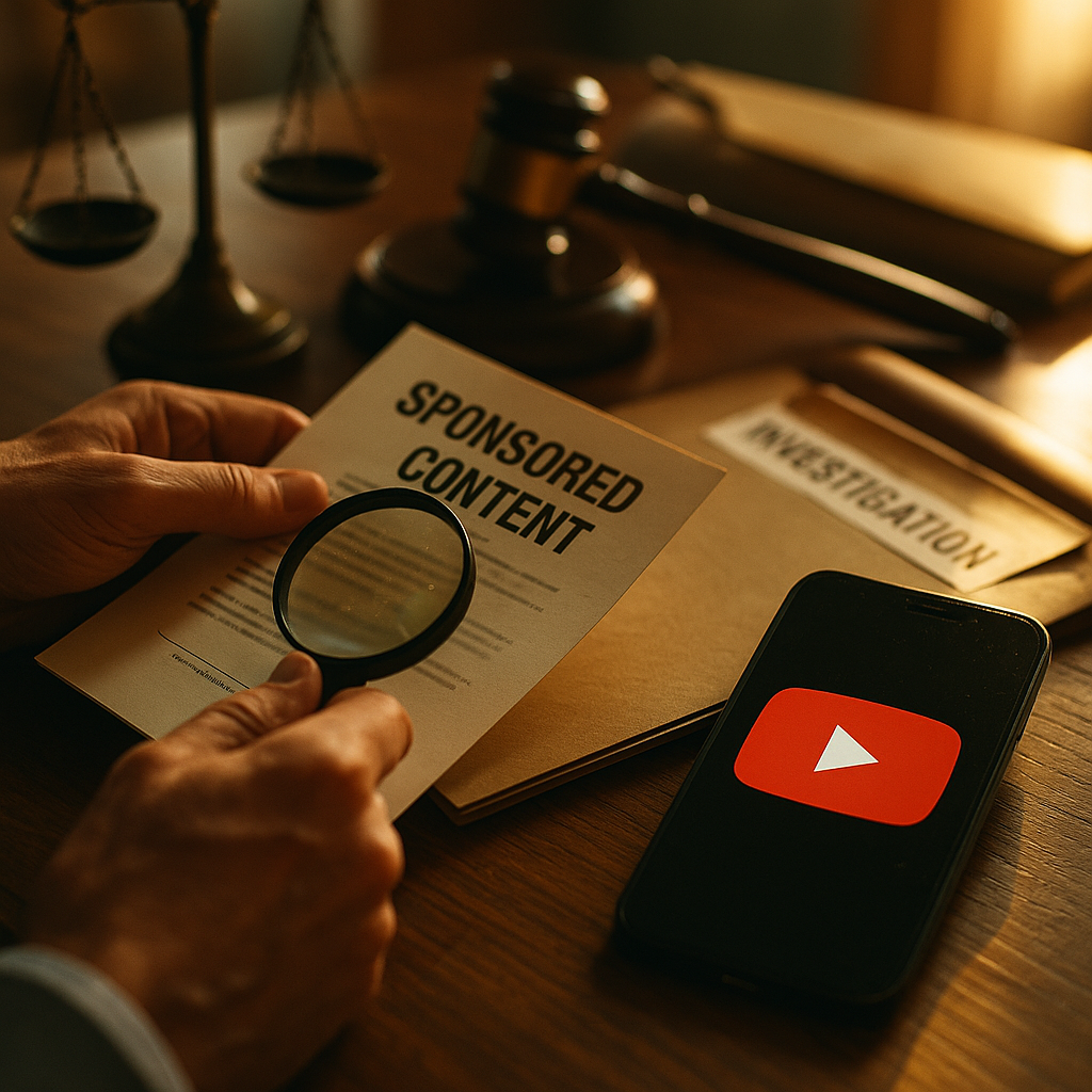 YouTube FTC Probe Exposes Sponsored Content Disclosure Gaps