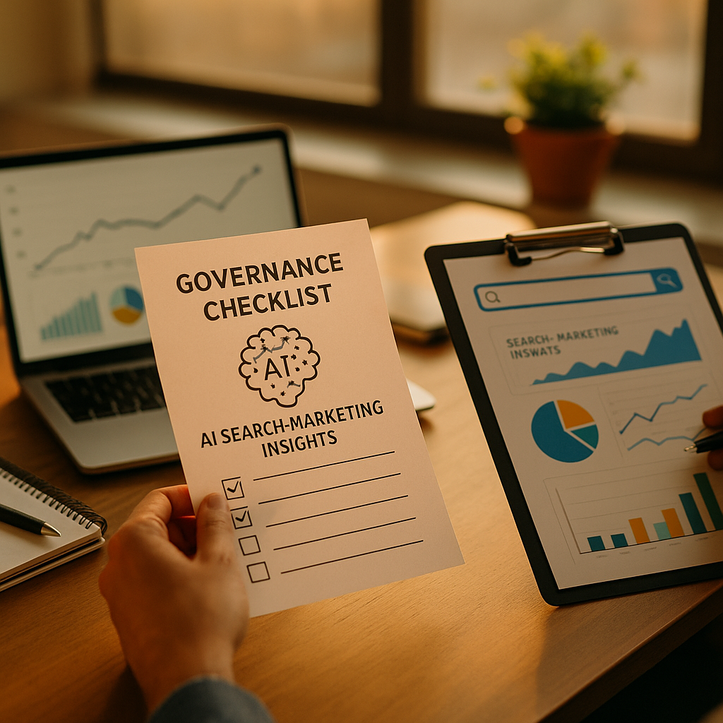 A Governance Checklist for AI Search-Marketing Insights