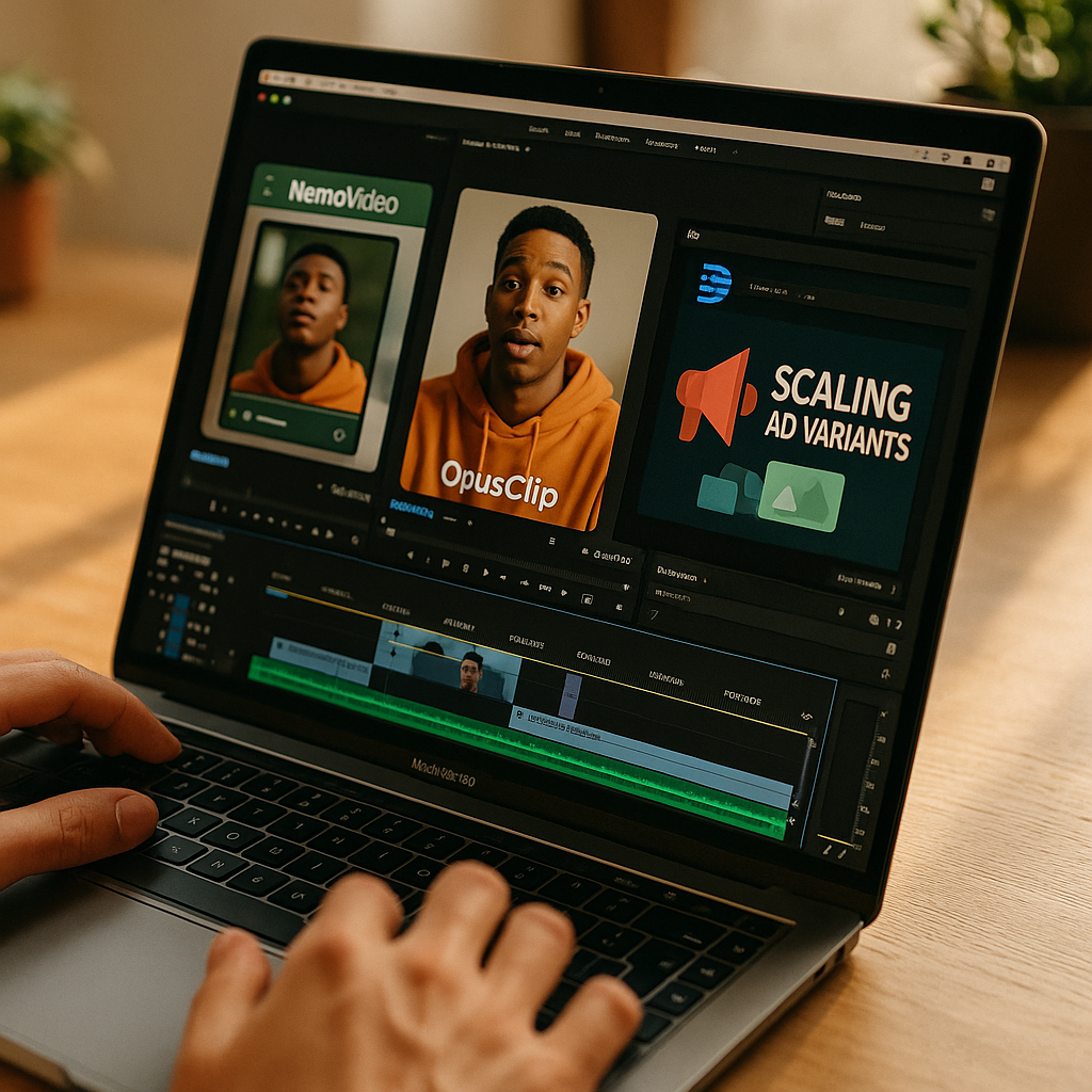 NemoVideo vs Opus Clip vs Descript for Scaling Ad Variants