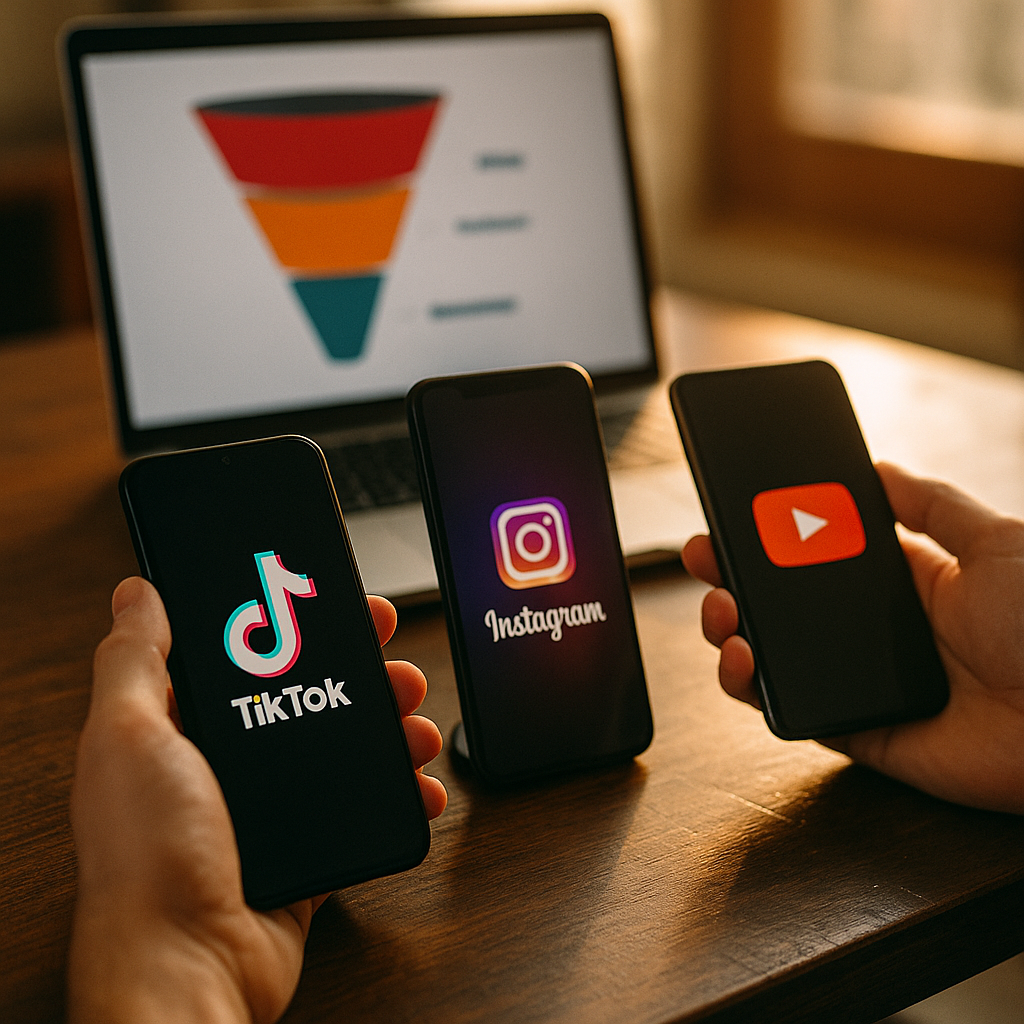 TikTok vs Instagram vs YouTube, Match Format to Funnel Stage