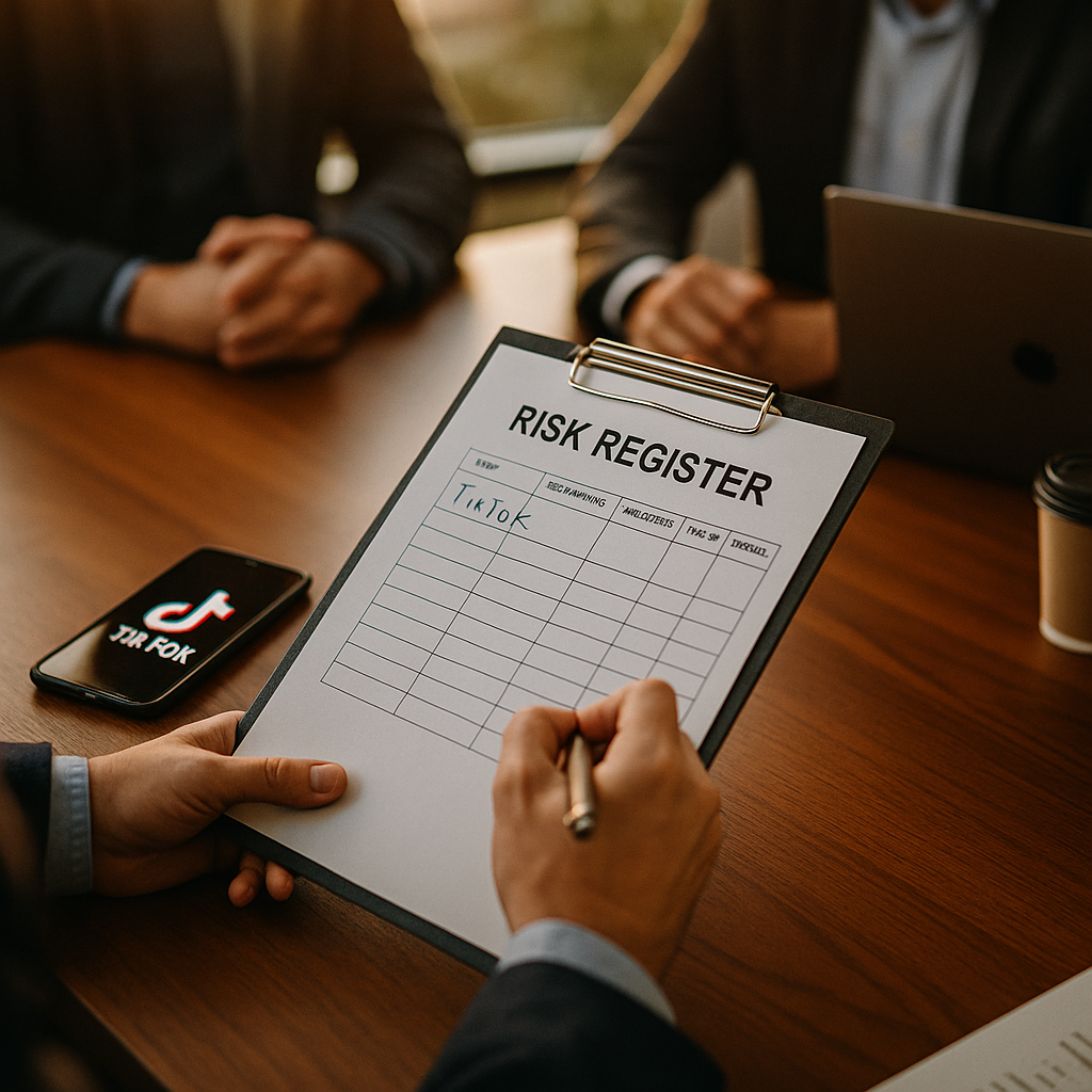 TikTok Risk Register Entry, How to Write One for the Board