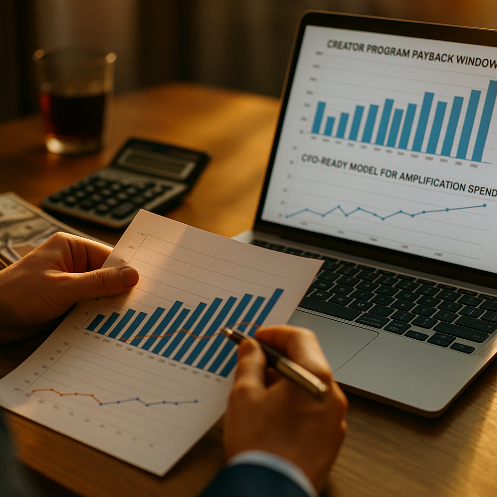 Creator Program Payback Window, A CFO-Ready Model for Amplification Spend