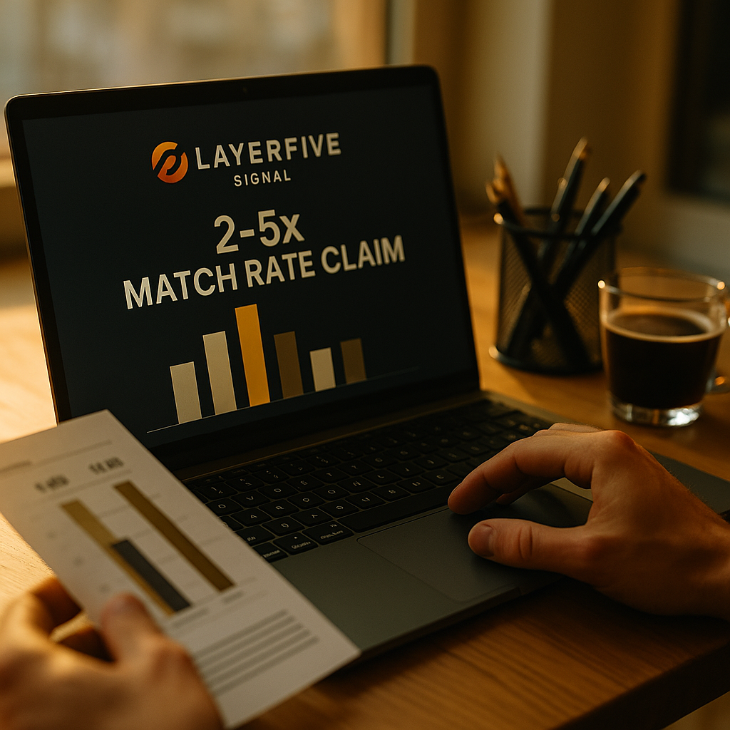 LayerFive Signal 2-5x Match Rate Claim, Verified or Hype