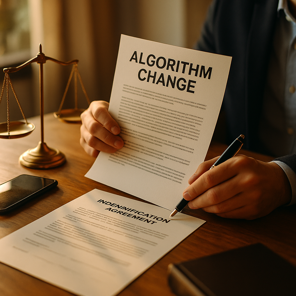 Algorithm Change Indemnification Clauses, A Brand Guide