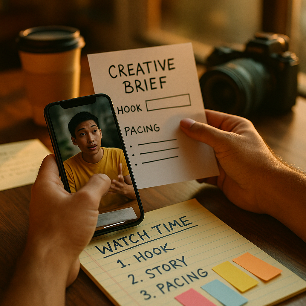 Watch Time First Creative Briefs, Hooks and Pacing That Rank