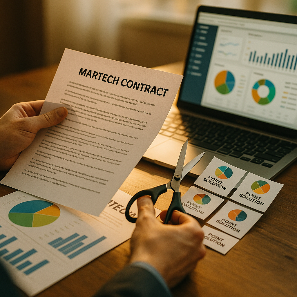 MarTech Contract Renewal Audit, Cut Redundant Point Solutions