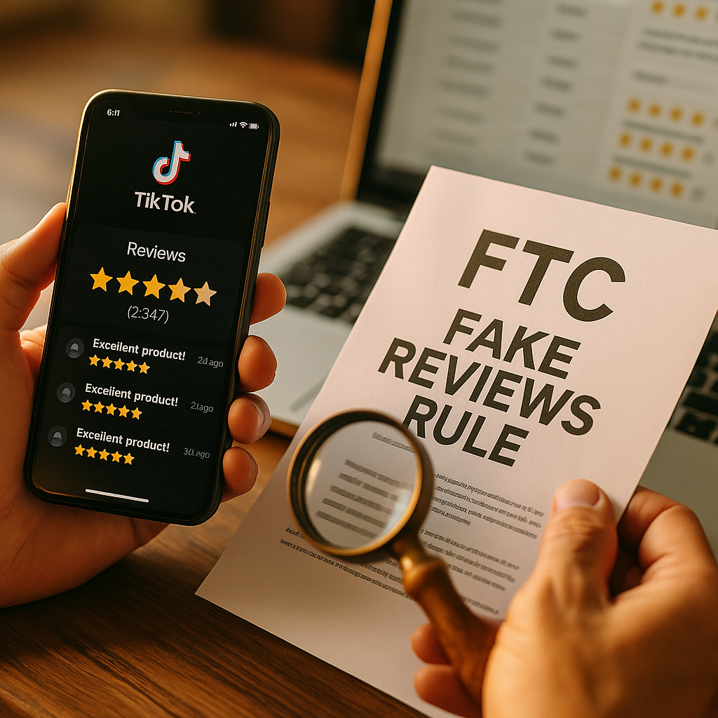 TikTok Reviews Tab and FTC Fake Review Rule, Audit Your Brand