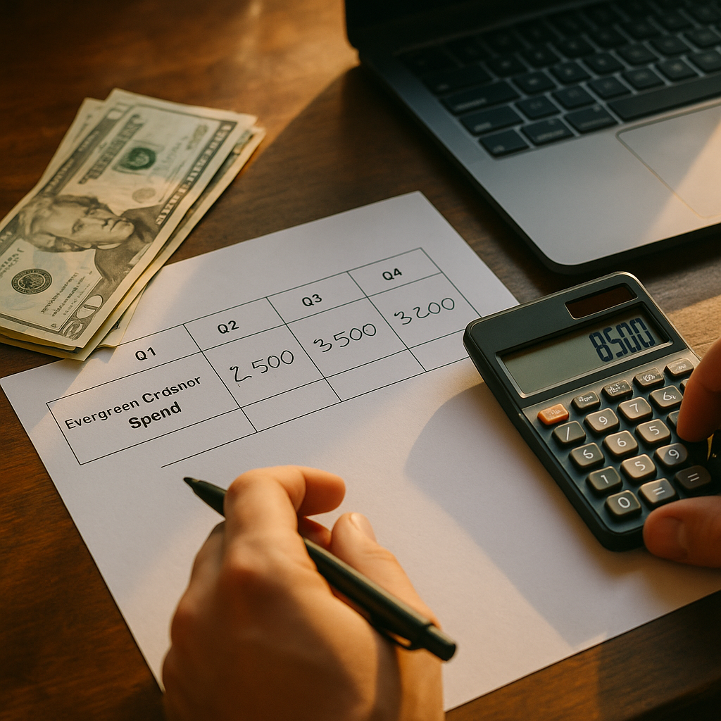 Quarter by Quarter Budget Model for Evergreen Creator Spend