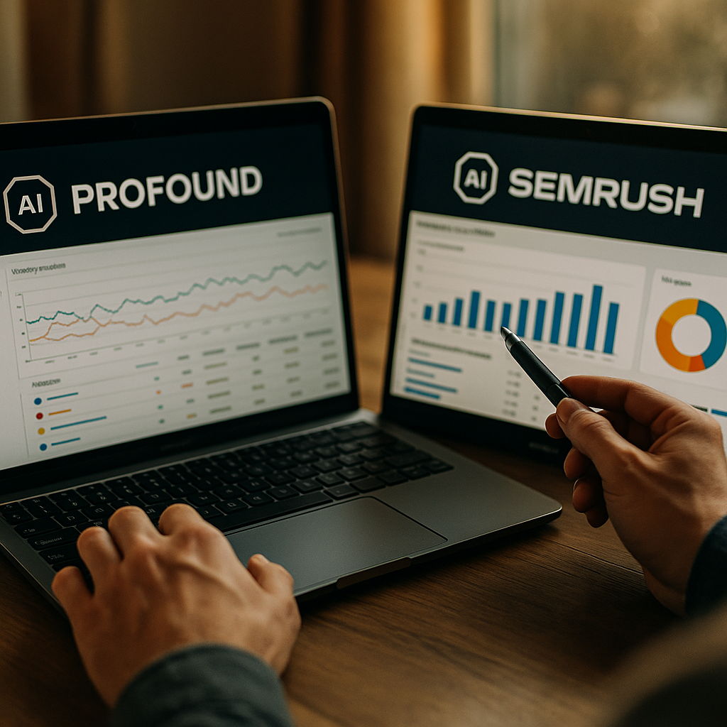 Profound vs Semrush, Picking an AI Visibility Tracker Stack