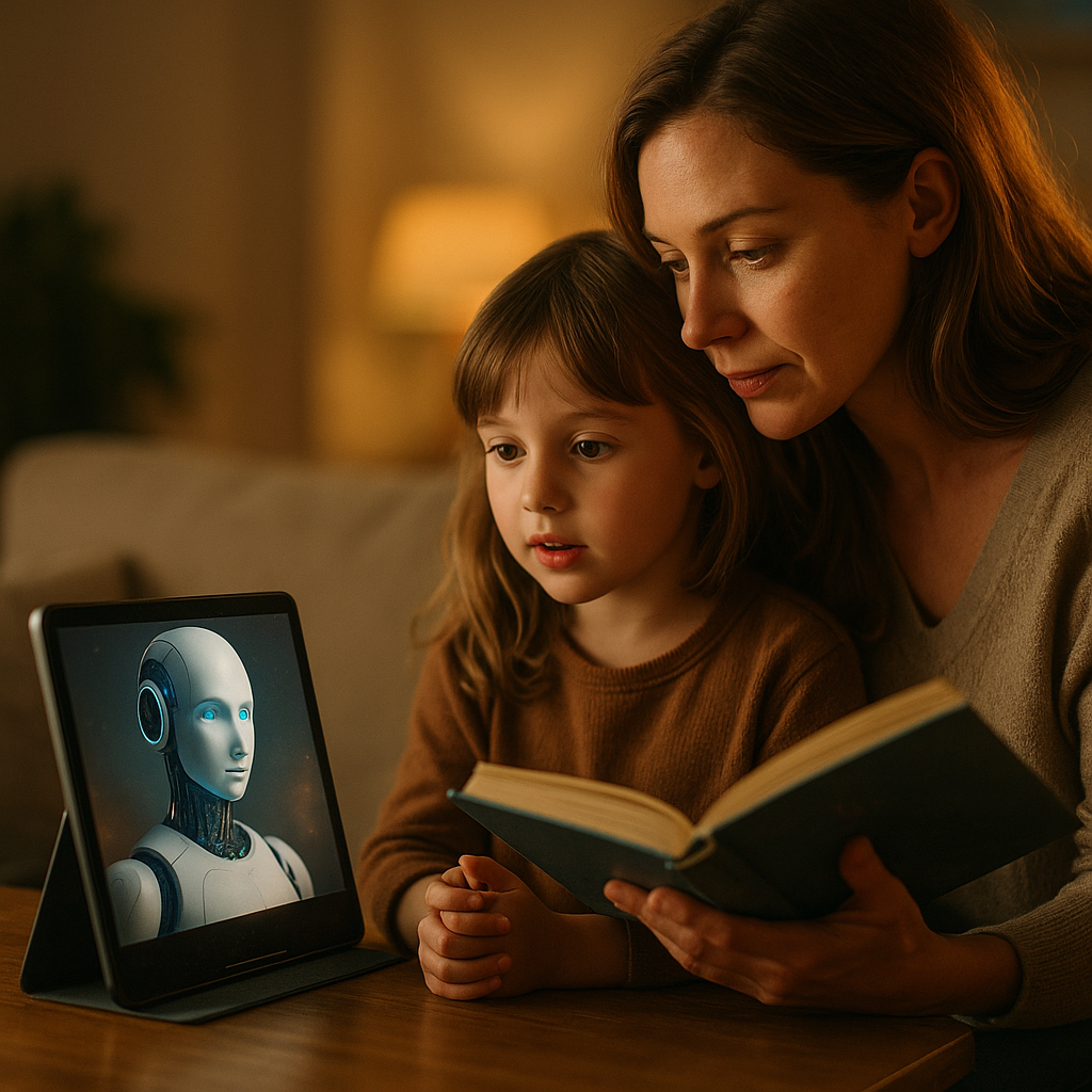 AI Narrated Story Time, Keeping Human Trust in the Loop