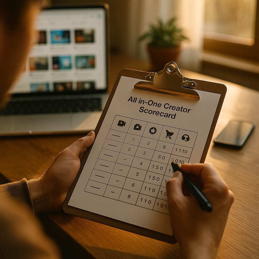 All in One Creator Platform Scorecard Before You Sign