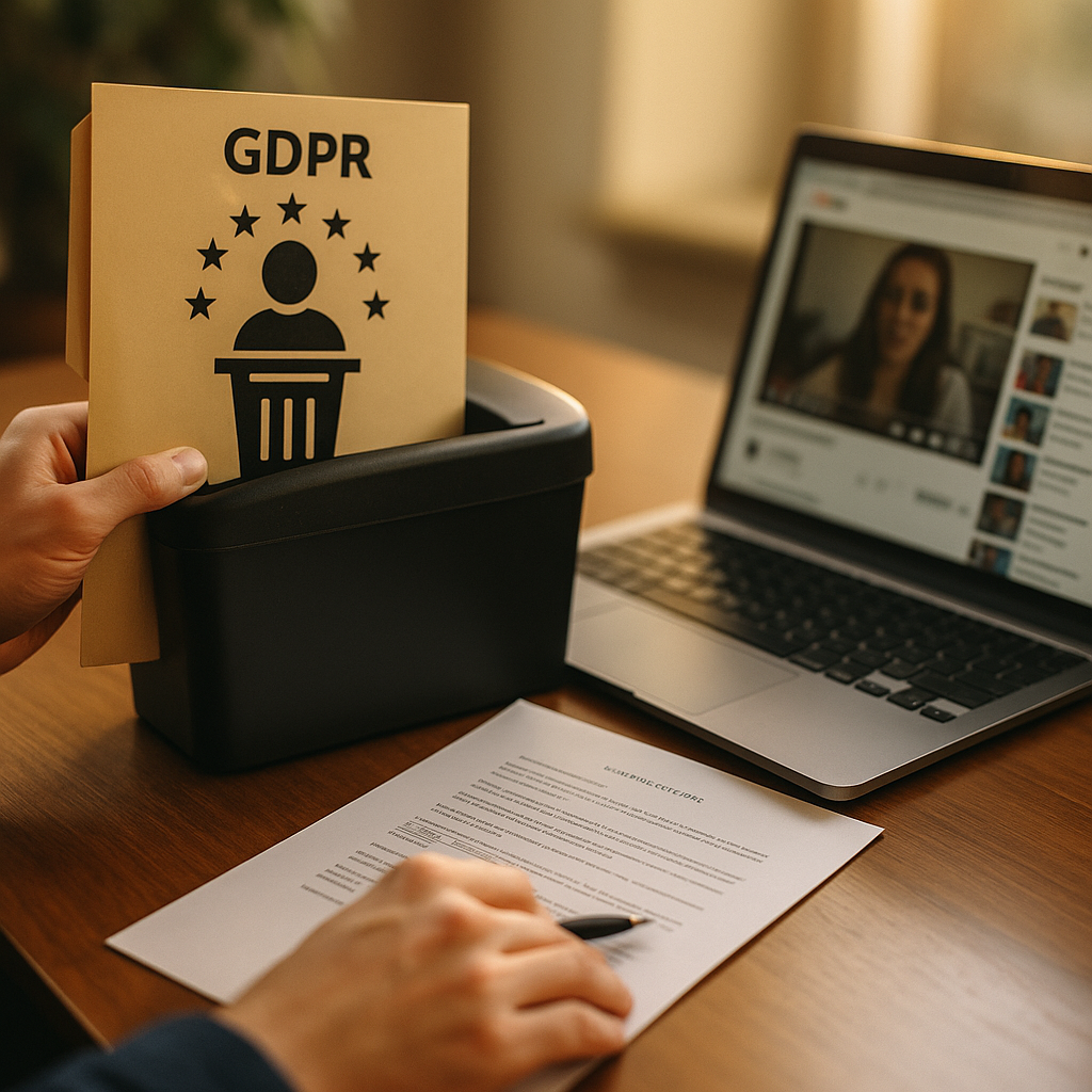 GDPR Erasure Requests, Handling Creator Takedowns Post Contract
