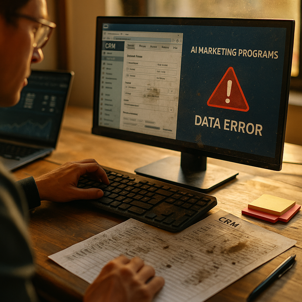 Dirty CRM Data Blocks AI Marketing Programs From Production
