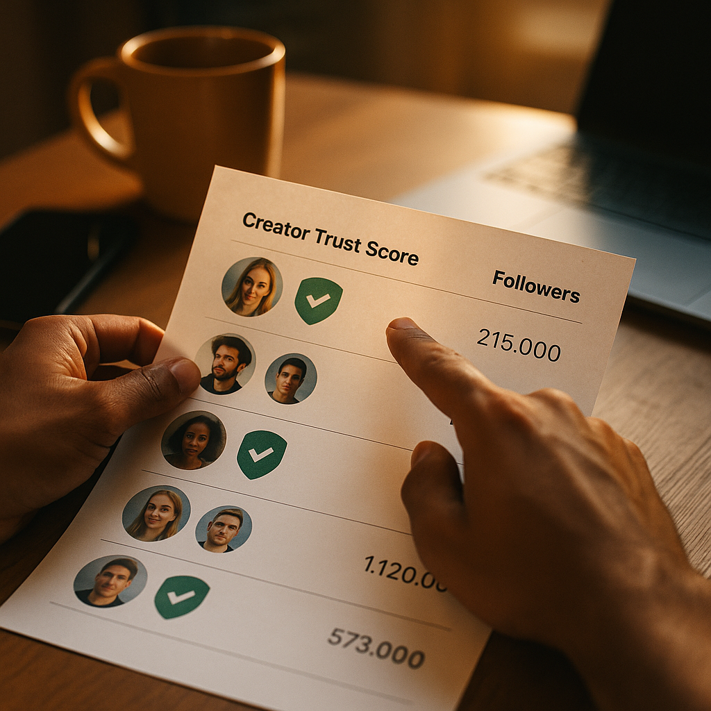 Trust Based Creator Tiering, Scoring Reliability Over Followers