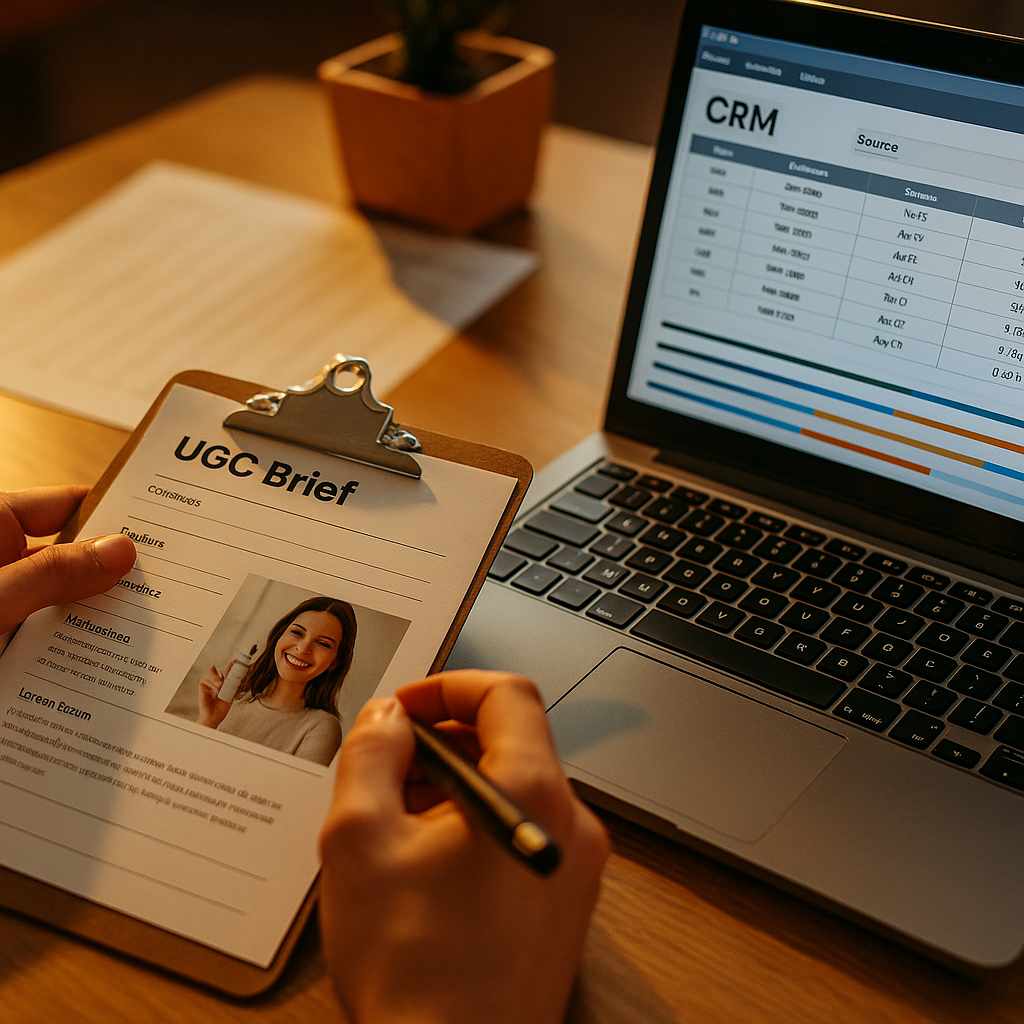 UGC Briefs With Tracking Fields That Feed CRM Attribution