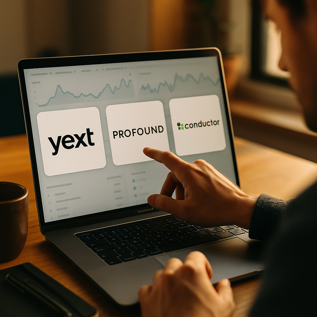 Yext, Profound, and Conductor, Picking the Right AI Visibility Tool