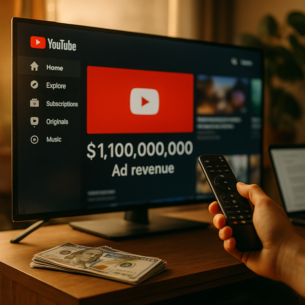 YouTube CTV Ad Revenue Hits 1.1 Billion, Resets Creator Briefs