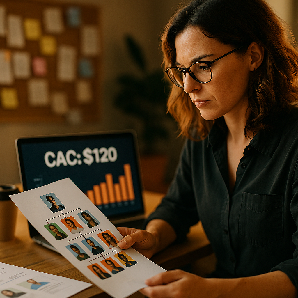 In House Creator Team Org Charts, Hiring by CAC Not Headcount