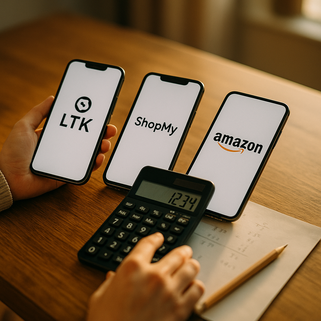 LTK, ShopMy, and Amazon Influencer, Comparing Commission Costs