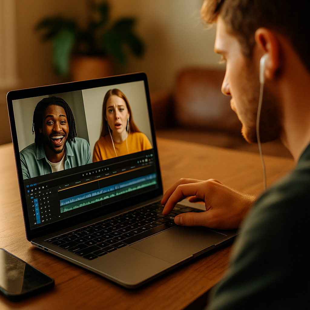 Split Screen Reaction Videos, the Voiceover Swap Cutting Edit Time