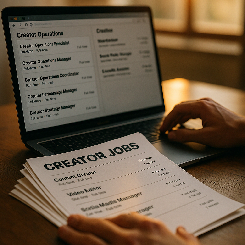 Creator Ops Job Postings Now Outnumber Creative Roles