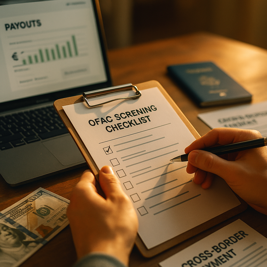 Cross Border Creator Payouts, Building an OFAC Screening Checklist