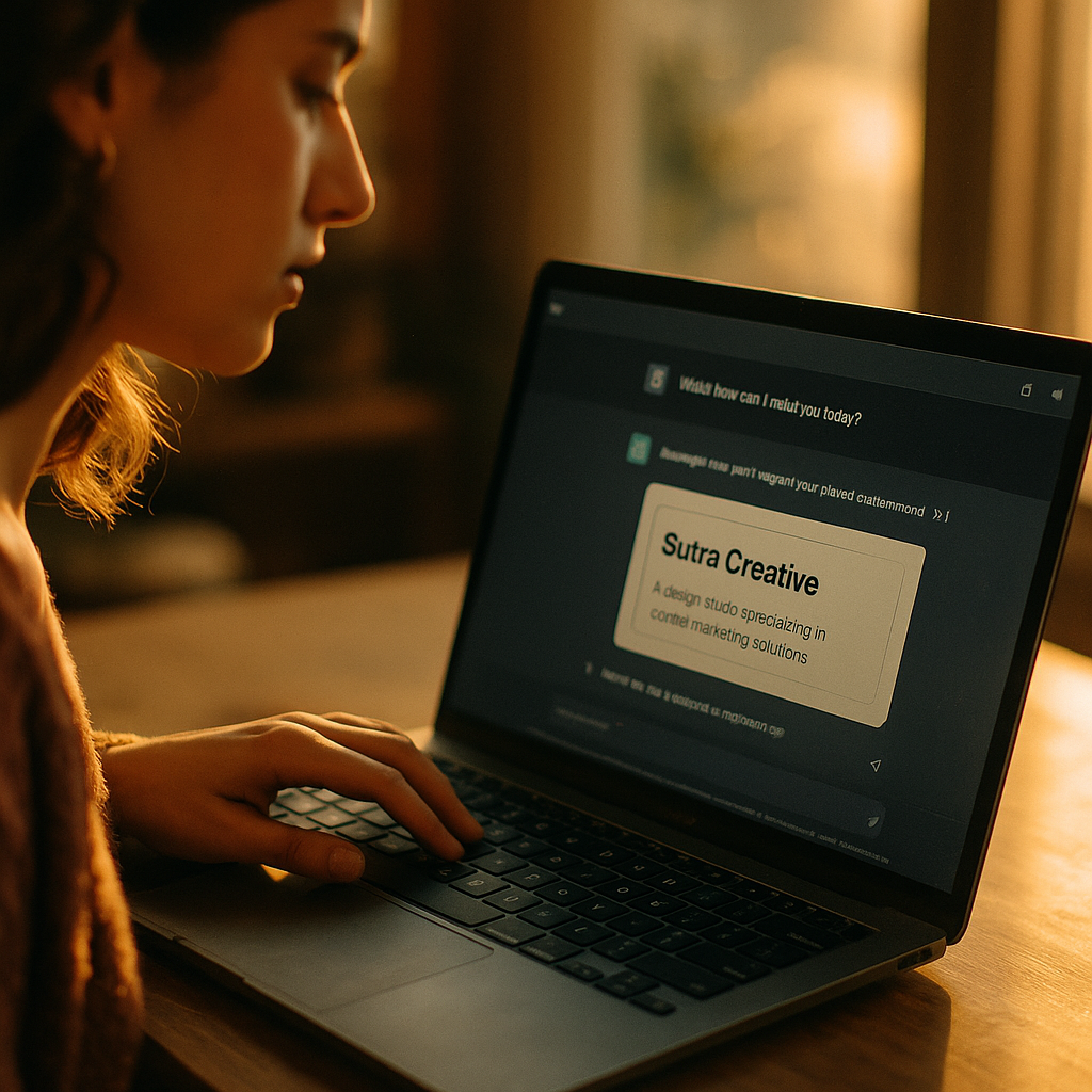 Sutra Creative Model Wins Brand Citations Inside AI Chat