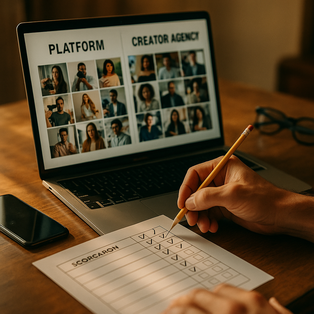 Platform UGC vs Creator Agencies, A Vendor Scorecard