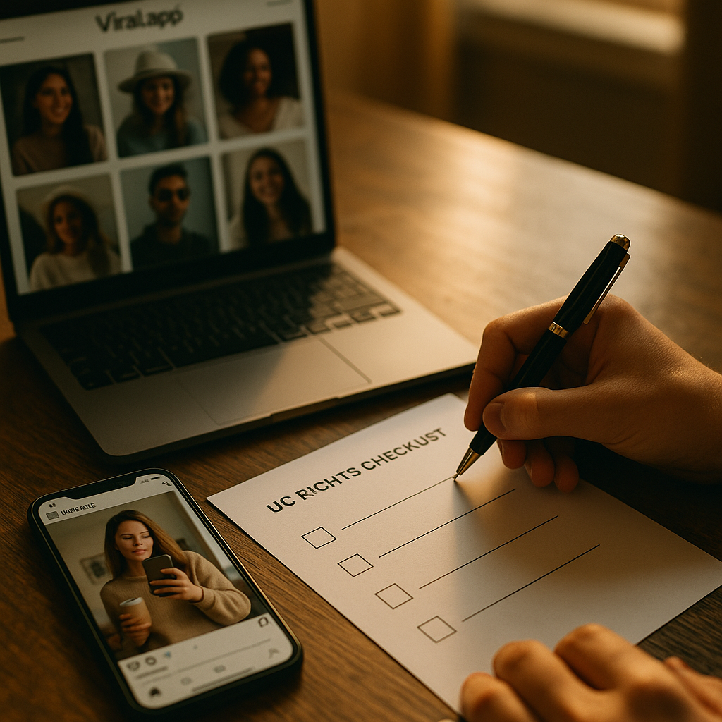 Viral.app and Canvas UGC, A Brand Buyers Rights Checklist
