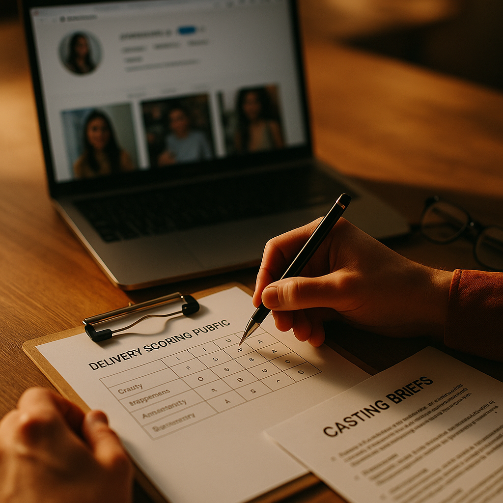 Delivery Scoring Rubrics Replace Follower Based Casting Briefs