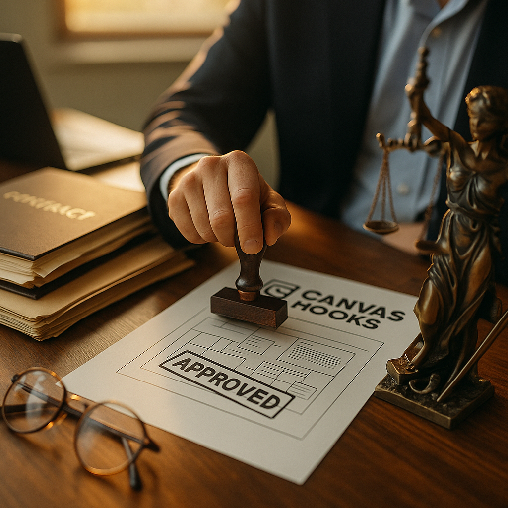 Brand Approved Hooks, the Canvas Framework Passing Legal Review