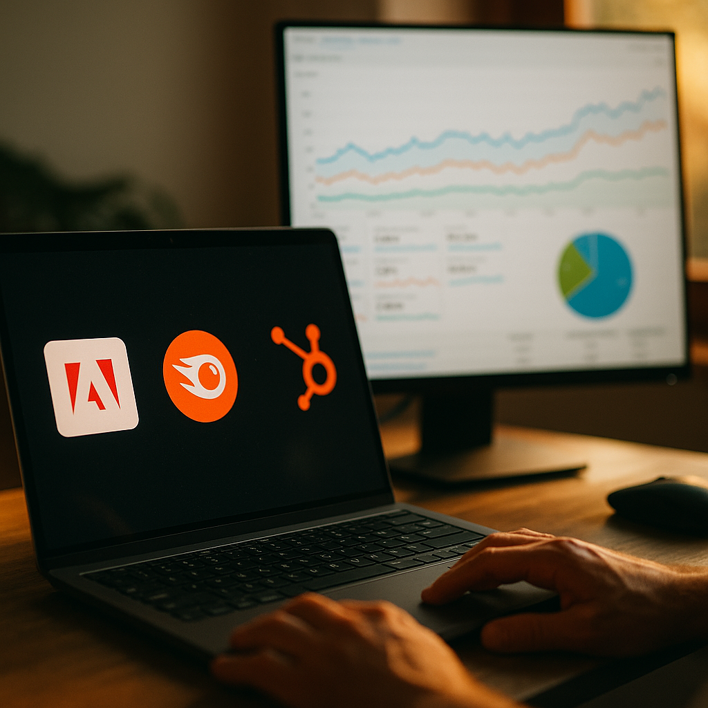 Adobe Semrush and HubSpot XFunnel, Tracking AI Visibility