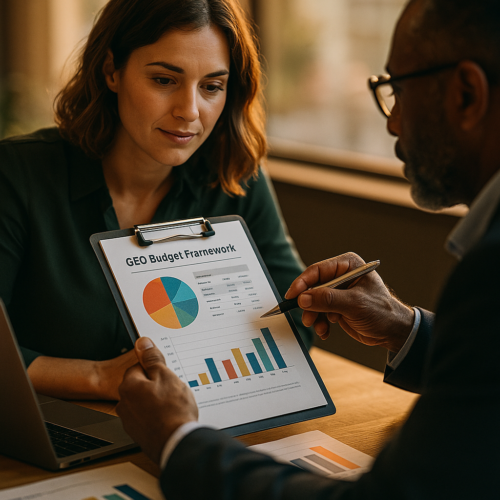 GEO Budget Framework Gives Brand Leaders Numbers Finance Trusts