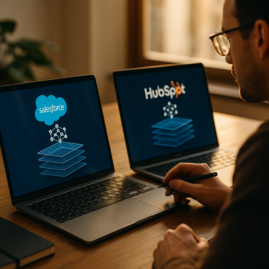 Salesforce vs HubSpot, Comparing New AI Creator Data Layers