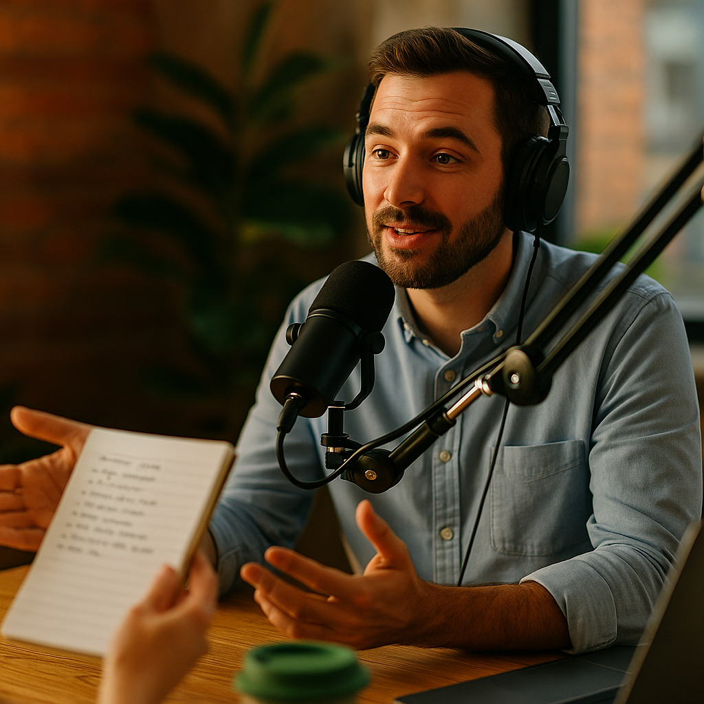 Branded Podcast Guesting, Scripting Talk Points Without Selling Out