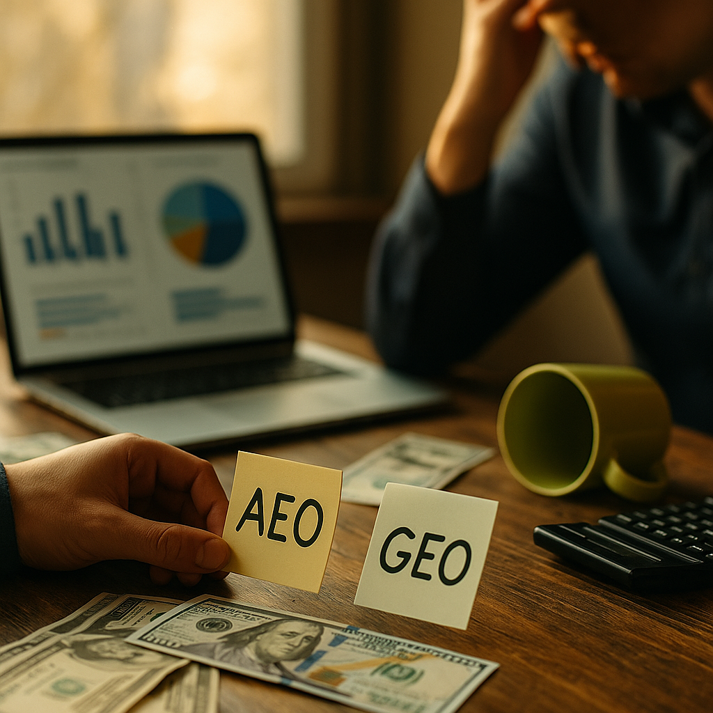 AEO vs GEO Confusion Risks Wasted Marketing Budgets
