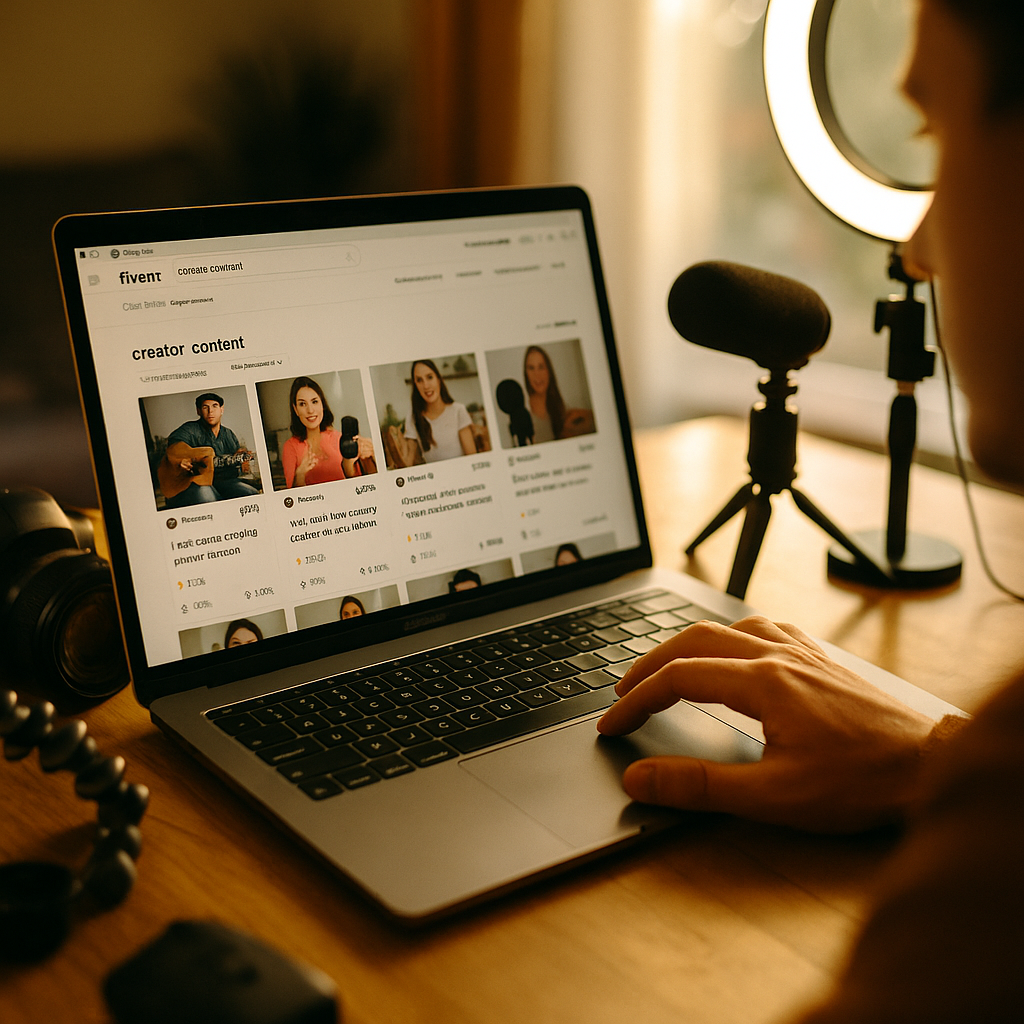 Fiverr for Creator Content, When Self Priced Gigs Win