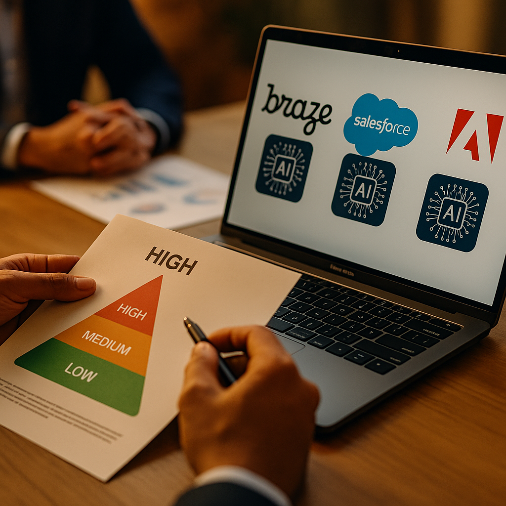 Braze, Salesforce, and Adobe, Comparing AI Decisioning Risk