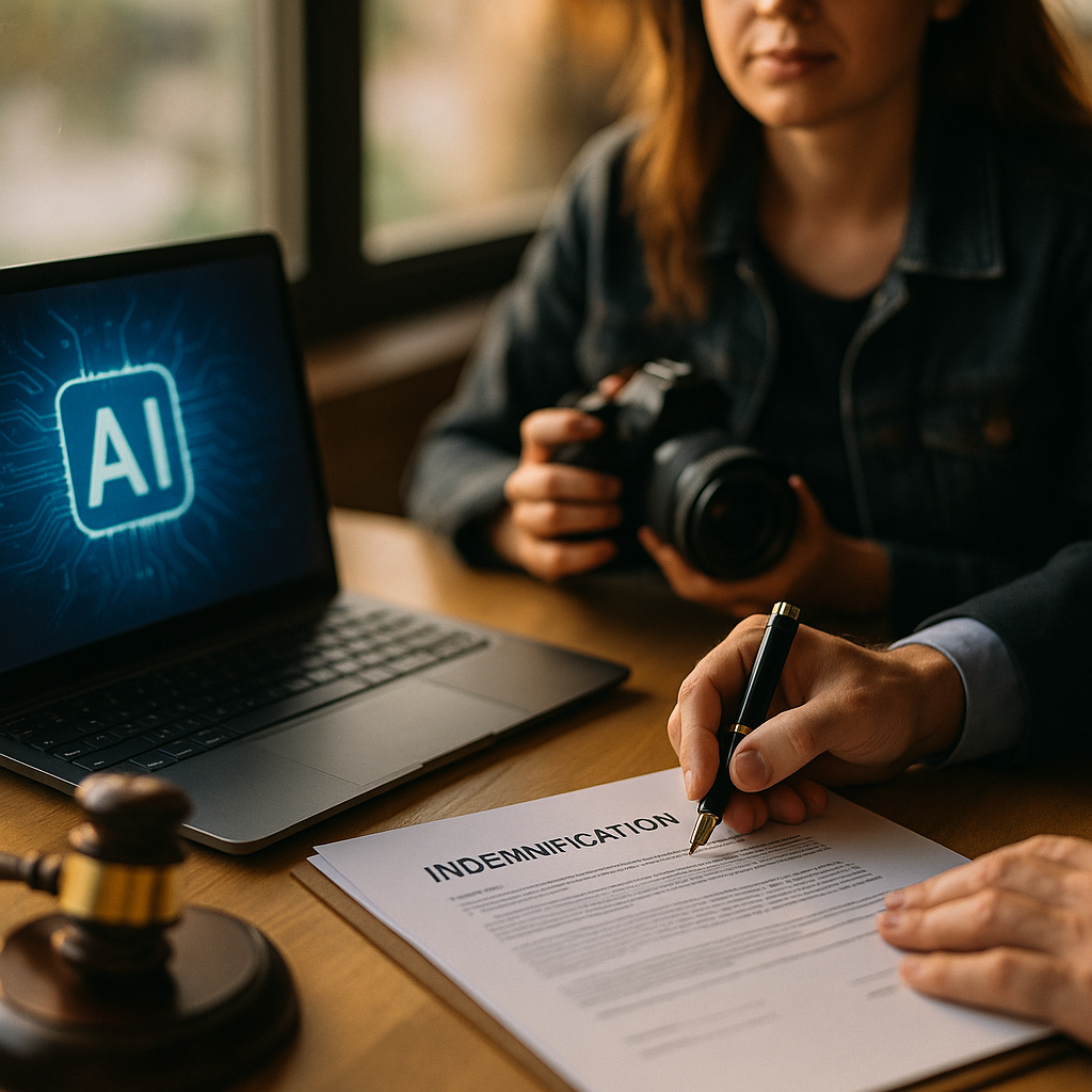 Creator Indemnification Clauses, Closing the AI Liability Gap
