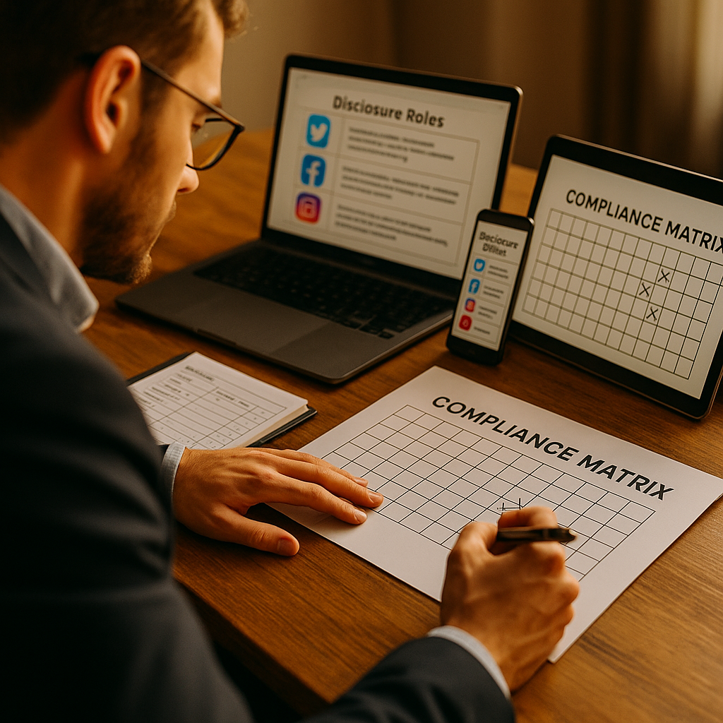 Cross Platform Disclosure Rules, Building One Compliance Matrix